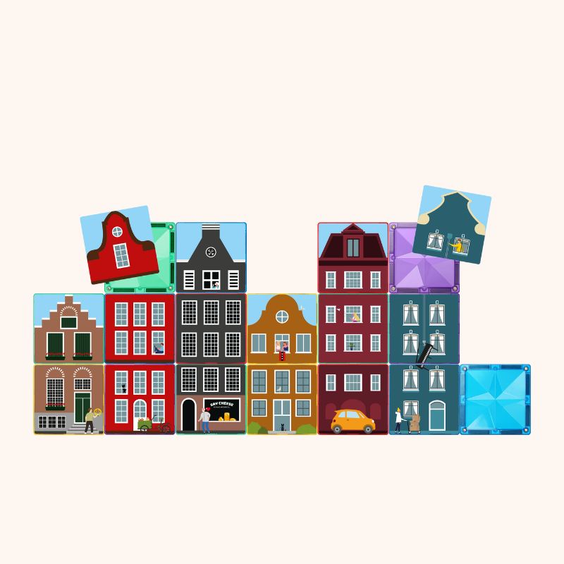 Coblo Toppers Little Amsterdam 60 pieces (1 outer box: 21 pieces)