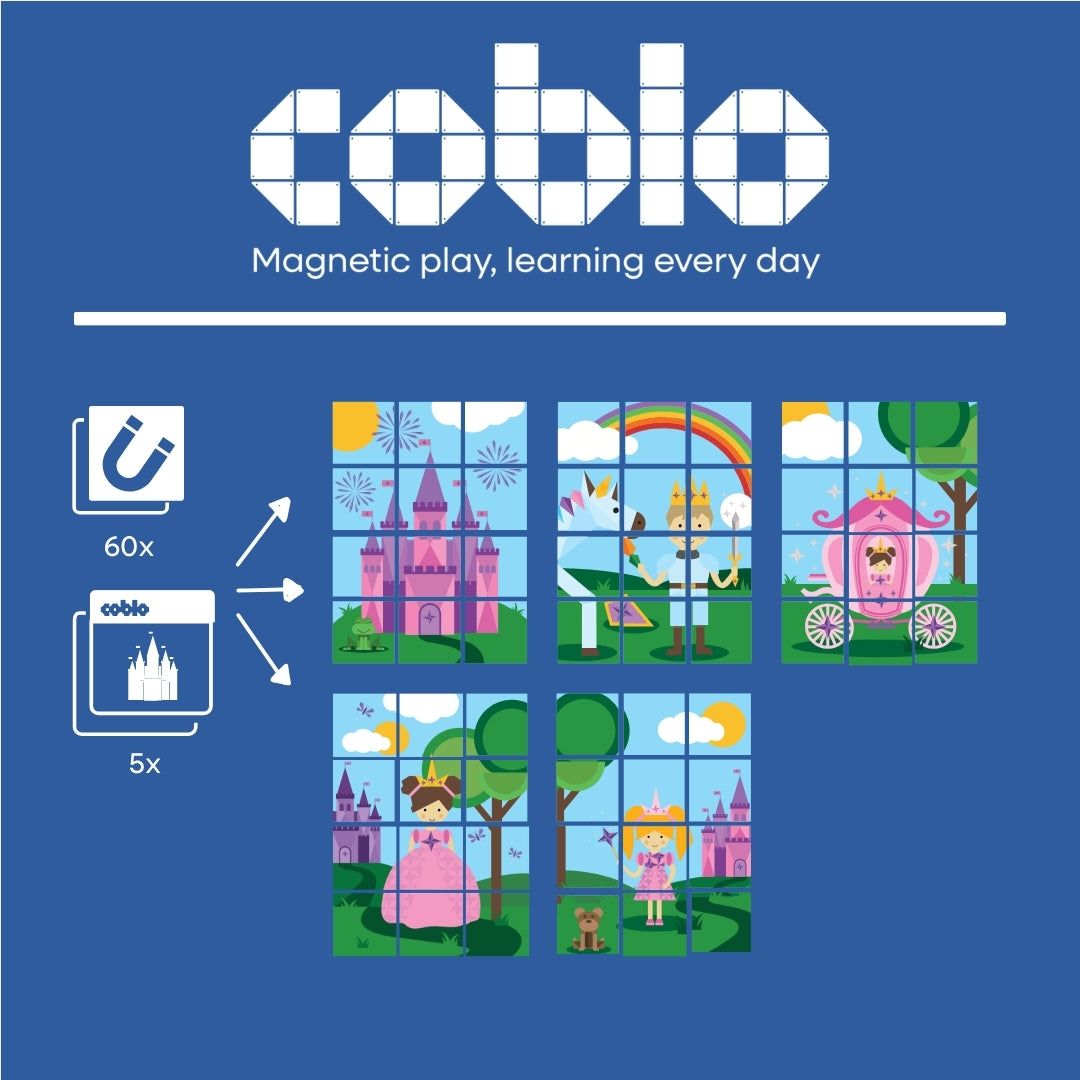 Coblo Toppers Prinsessen 60 stuks (1 omdoos: 20 stuks)