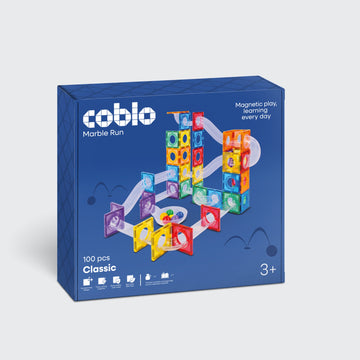 Coblo Knikkerbaan 100 onderdelen (1 omdoos: 5 stuks)