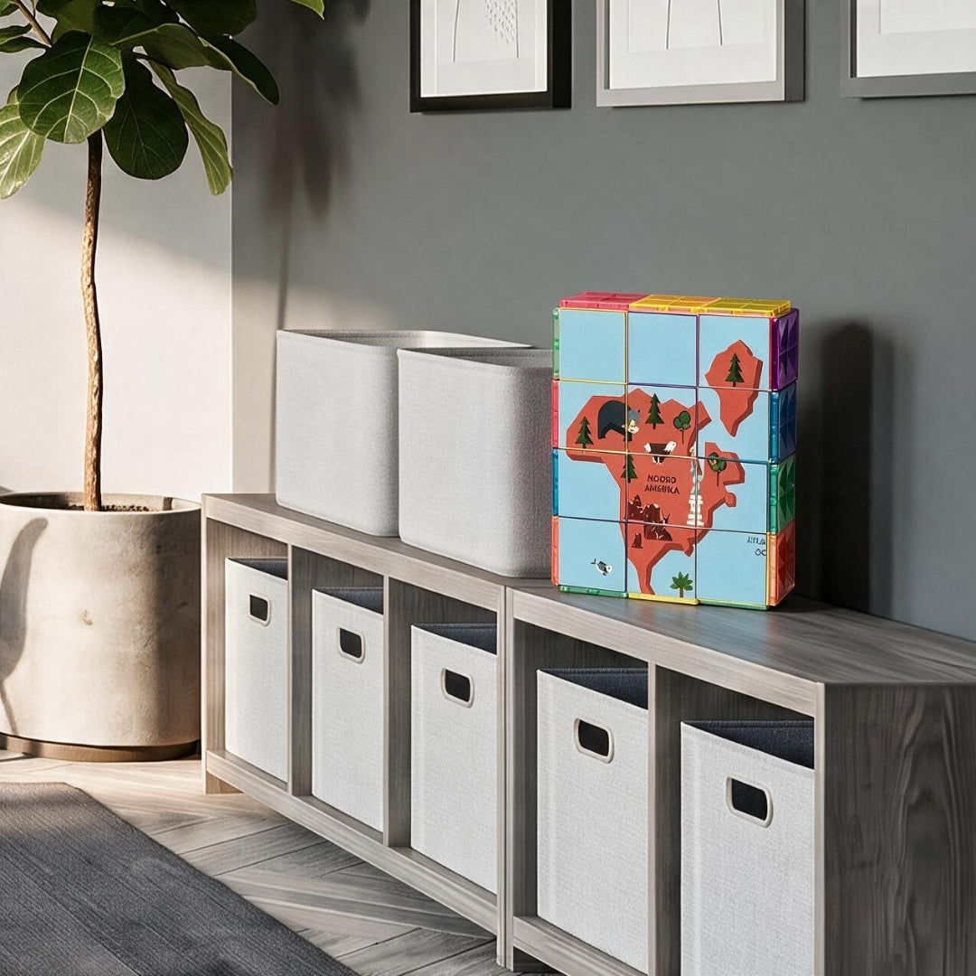 Coblo Toppers Wereldkaart 60 stuks (1 omdoos: 20 stuks)